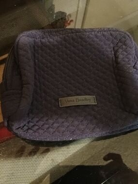 Vera Bradley Quilted Cosmetic Pouch - Deep Purple